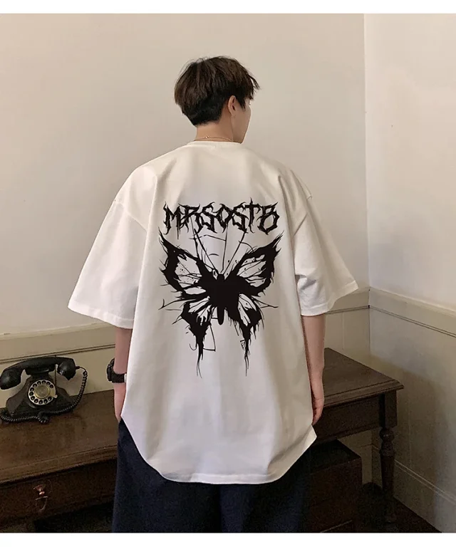 Oversized Retro Heavyweight Cotton Men's Tee Detail
