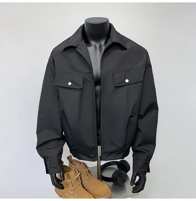 Starry Sky Men's Edgy Flight Jacket Detail