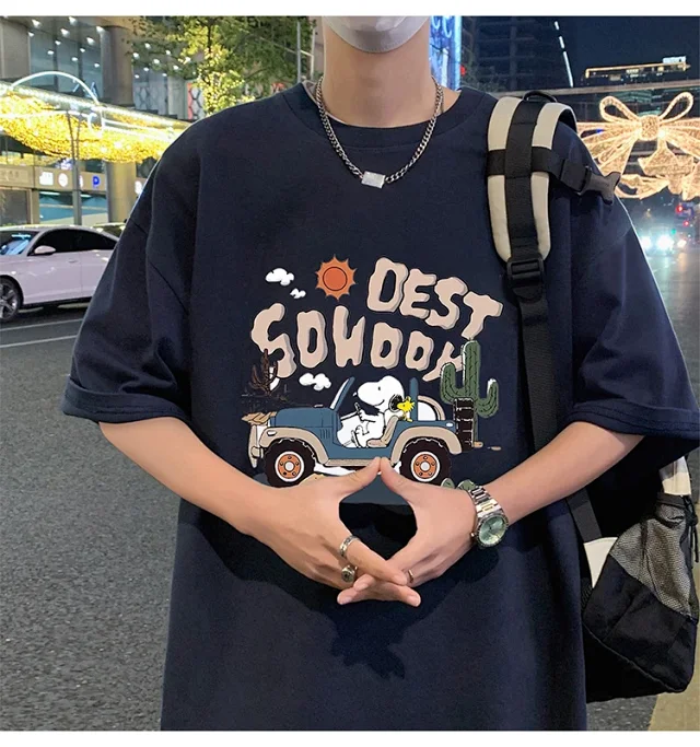 Men's Cartoon Print Cotton Tee 2025 Detail