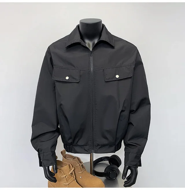 Starry Sky Men's Edgy Flight Jacket Detail