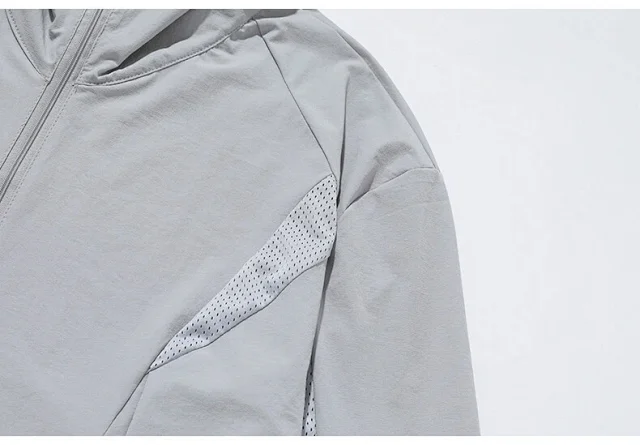 Men's Quick-Dry Hooded Sun Cycling Jacket Detail