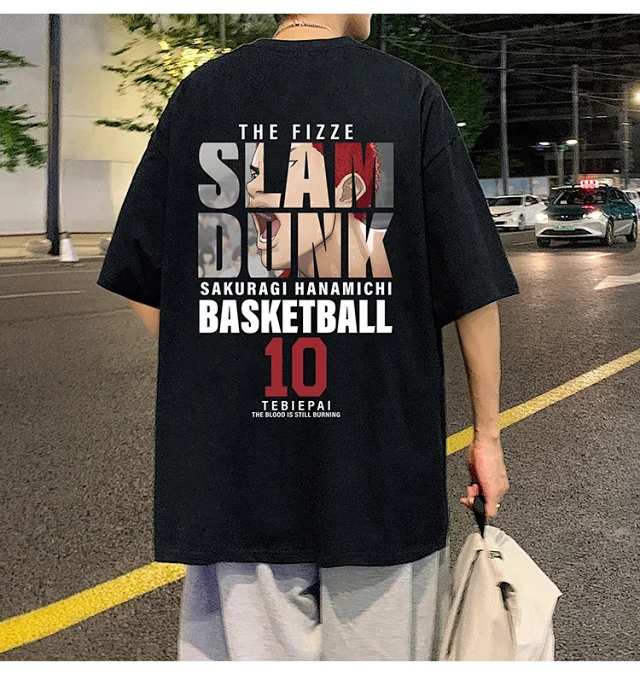 Slam Dunk Men's Cotton T-Shirt Detail