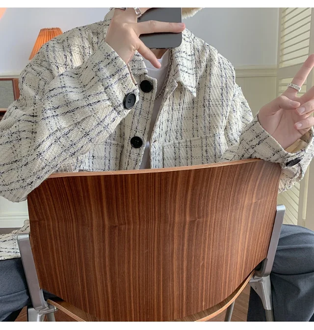 Men's Korean Chanel-style Casual Jacket Detail