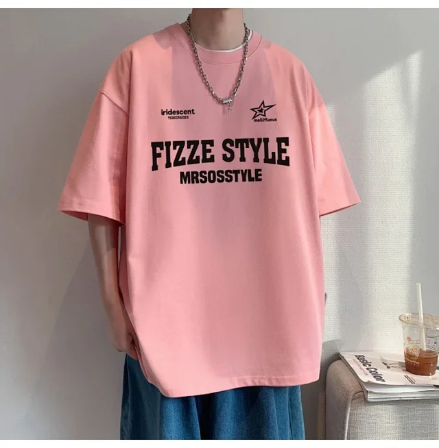 Summer 2025 Men's Cotton Oversized T-shirt Detail