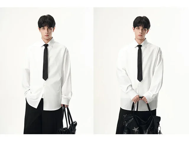 Men's Fall Casual Overshirt Detail
