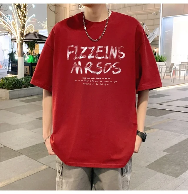 Men's 2025 Summer Cotton Loose T-Shirt Detail