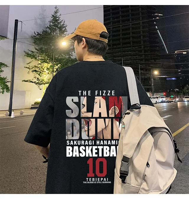 Slam Dunk Men's Cotton T-Shirt Detail