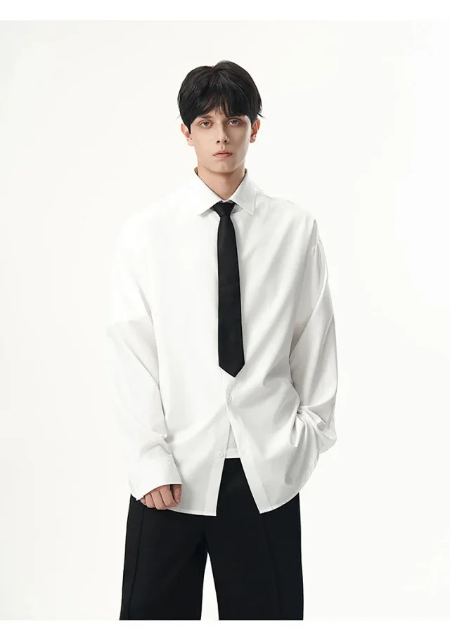 Men's Fall Casual Overshirt Detail