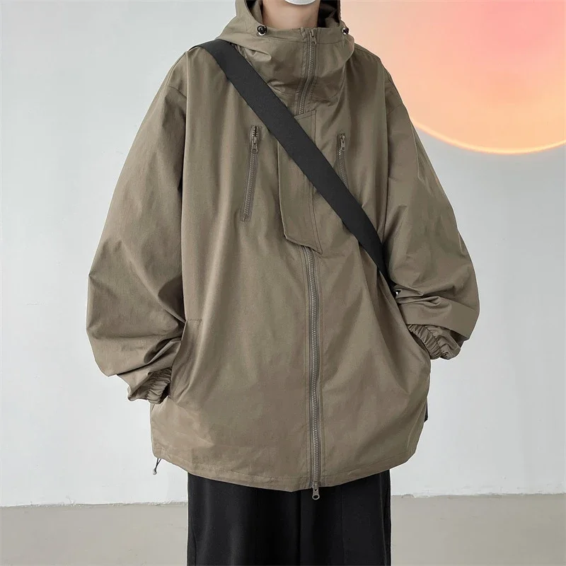 Black Warrior Men's Hooded Utility Jacket