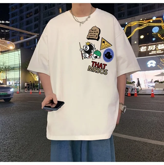 Men's SS25 American Loose-Fit Cotton Tee Detail