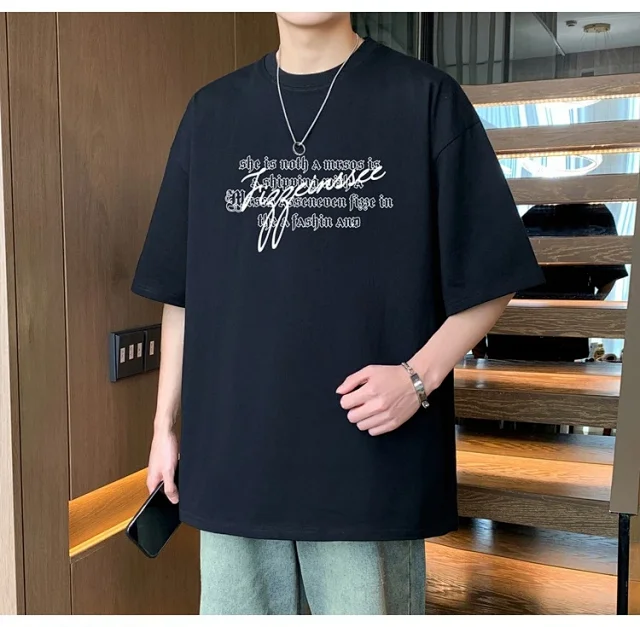 2025 Men's Summer Oversize Tee Detail