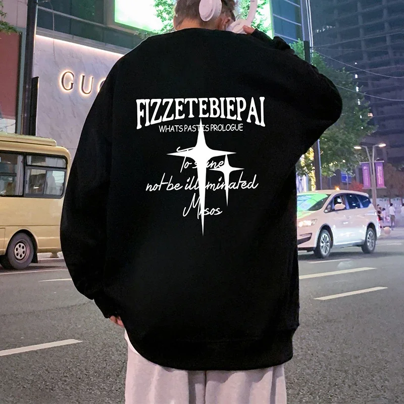 Unisex American Streetwear Crewneck Fleece Sweatshirt