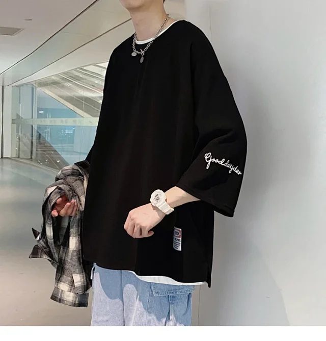 2025 Men's Cotton Short Sleeve T-Shirt Detail