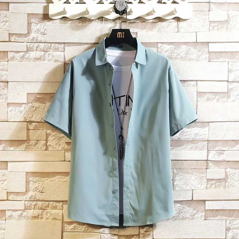 Men's Preppy Short Sleeve Summer Shirt
