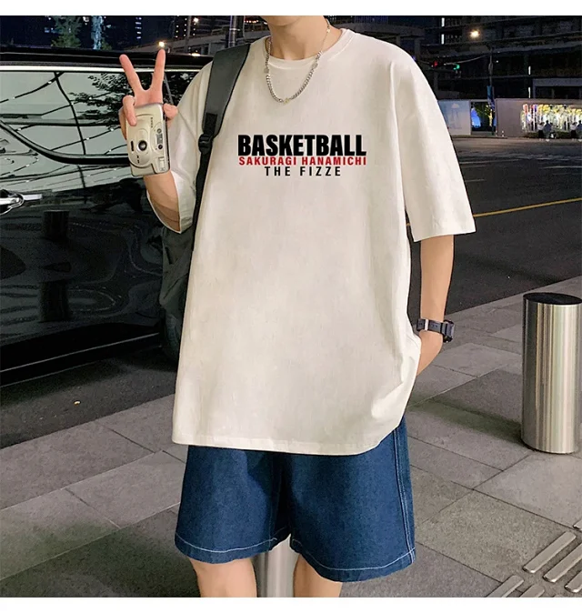Slam Dunk Men's Cotton T-Shirt Detail