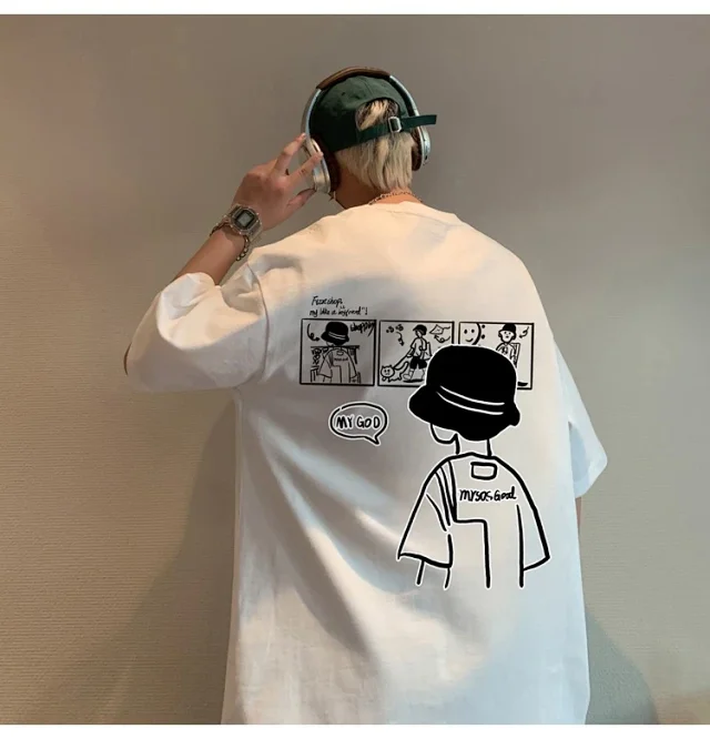 2025 Men's Heavyweight Cotton T-shirt Detail