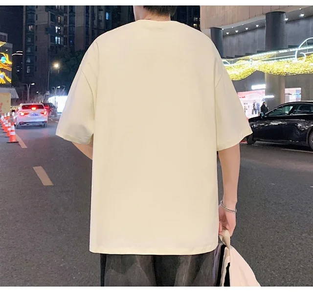 Men's Heavyweight Cotton Round Neck Tee Detail