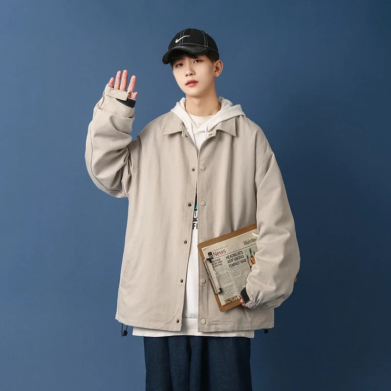 Men's Plus Size Korean Coach Jacket