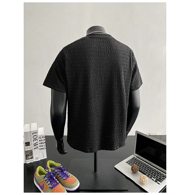 Men's Summer Jacquard Clean Fit Tee Detail