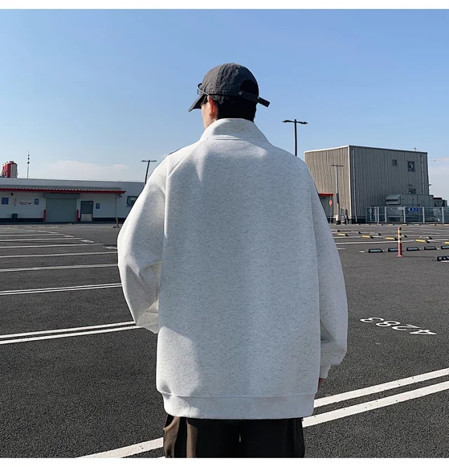 American Heavyweight Zip Hoodie Jacket Detail