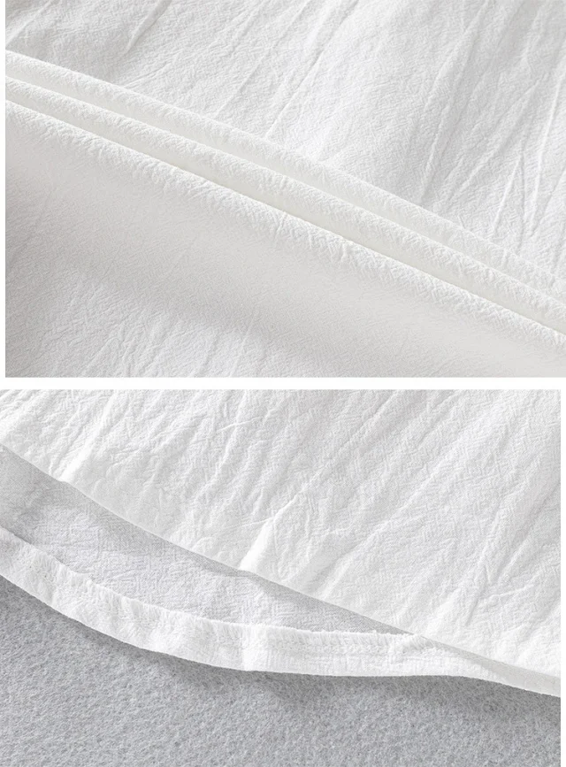 Men's Casual Linen Short Sleeve Shirt Detail