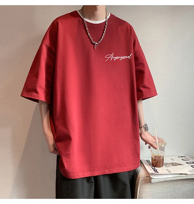 Men's Heavyweight Cotton Foam Print Tee Detail