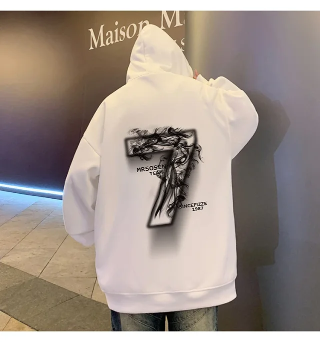 Men's Cotton Oversized Hoodie HK Style Detail