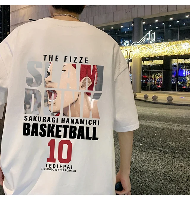 Slam Dunk Men's Cotton T-Shirt Detail