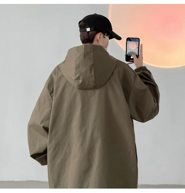 Black Warrior Men's Hooded Utility Jacket Detail