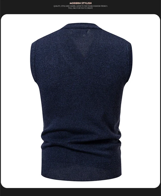 Amazon Youth Men's Check Jacquard Vest Detail