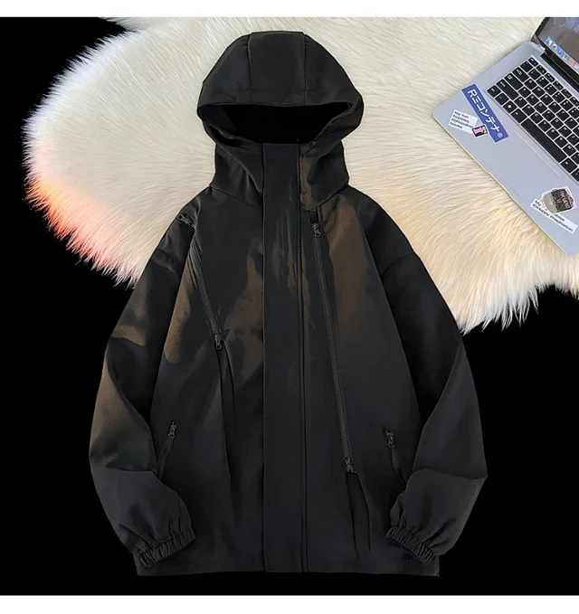 Windproof Waterproof Fleece-Lined Couple's 3-in-1 Jacket Detail