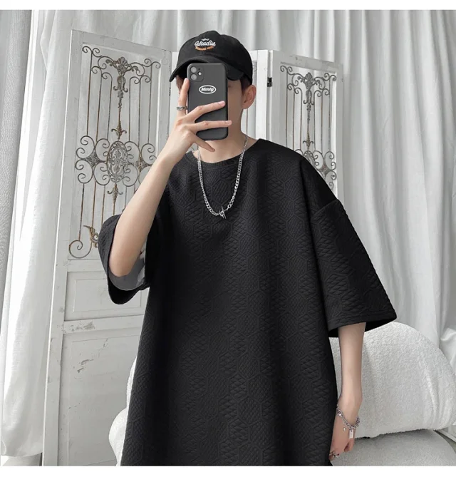 Men's Summer Stretch Ice Silk Tee Detail