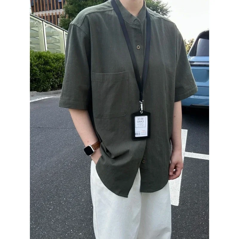 Men's Bamboo Crinkle Short Sleeve Shirt