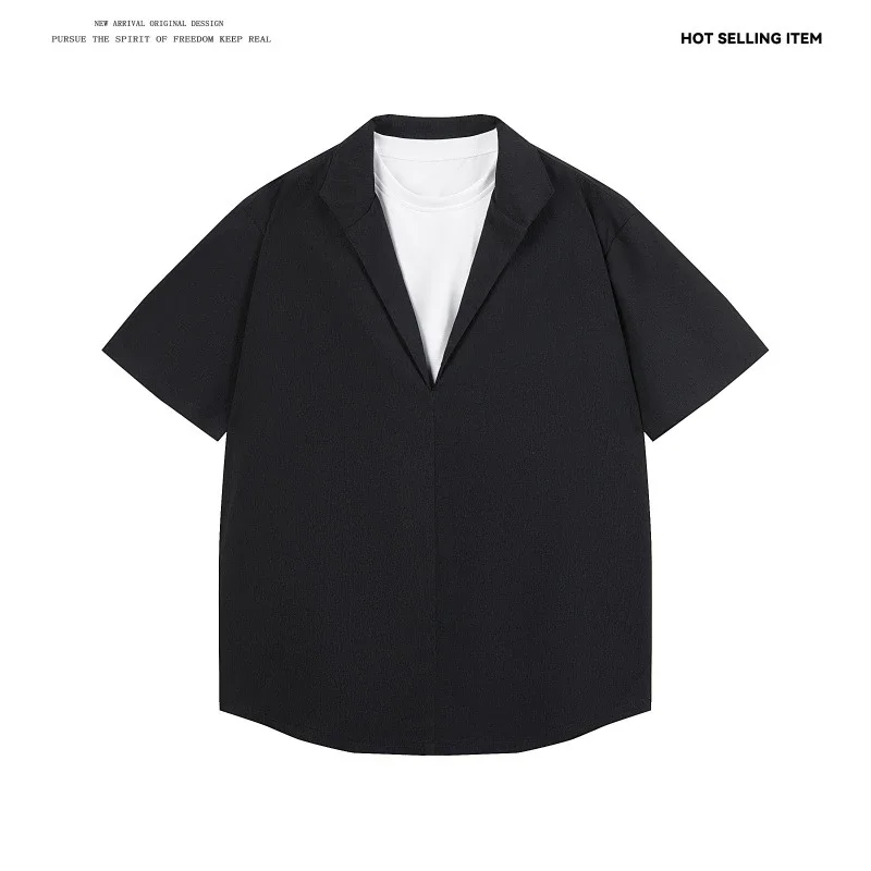 Men's Layered Cooling Collar Summer Shirt