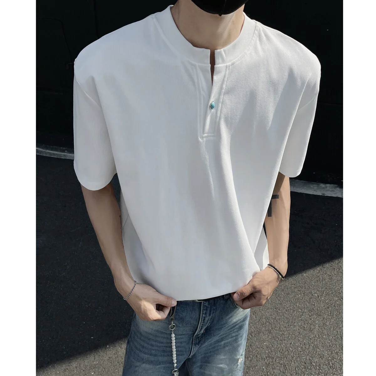 Men's Vintage Henley Short-Sleeve T-Shirt