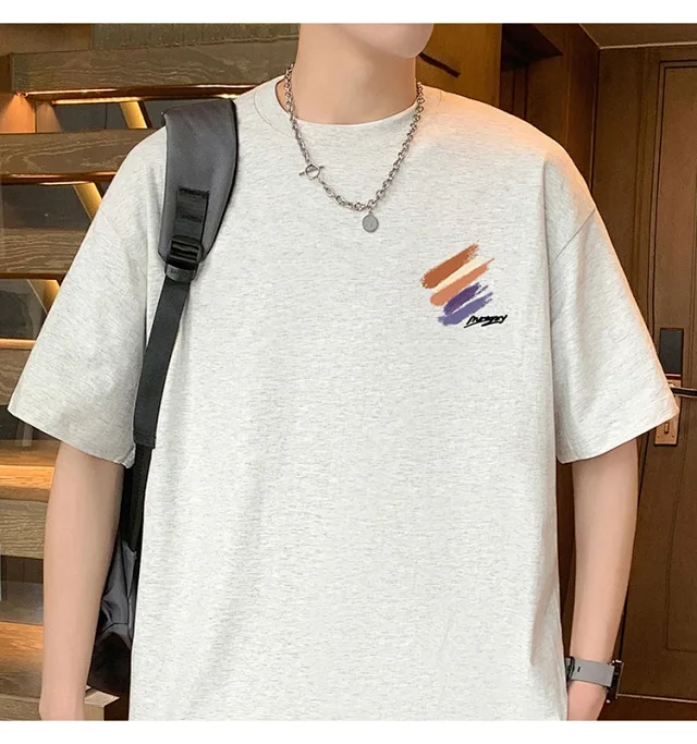 Men's Heavyweight Cotton Summer Tee Detail