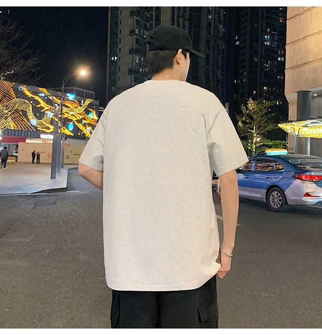 Plus Size Men's Summer Cartoon Tee Detail