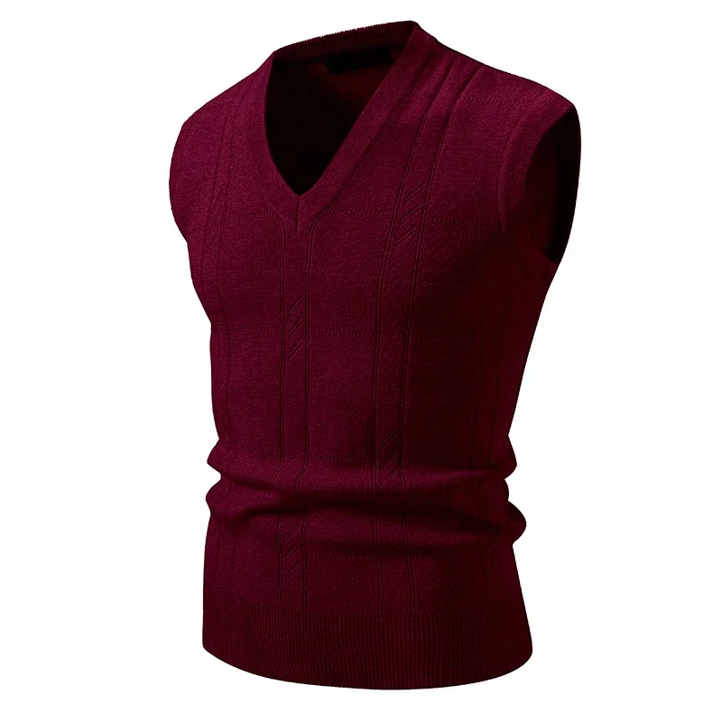 Amazon Men's Stripe Jacquard Knit Vest