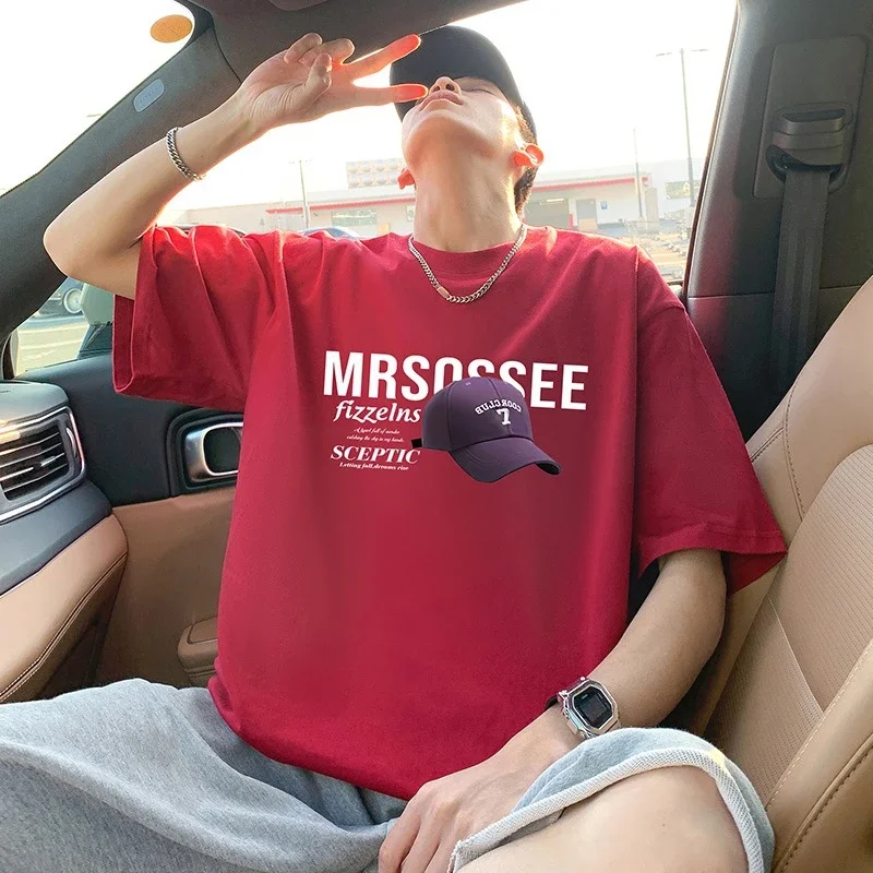 Men's Heavyweight Cotton Summer Tee Loose