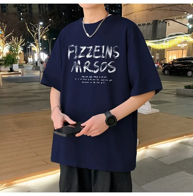 Men's 2025 Summer Cotton Loose T-Shirt Detail