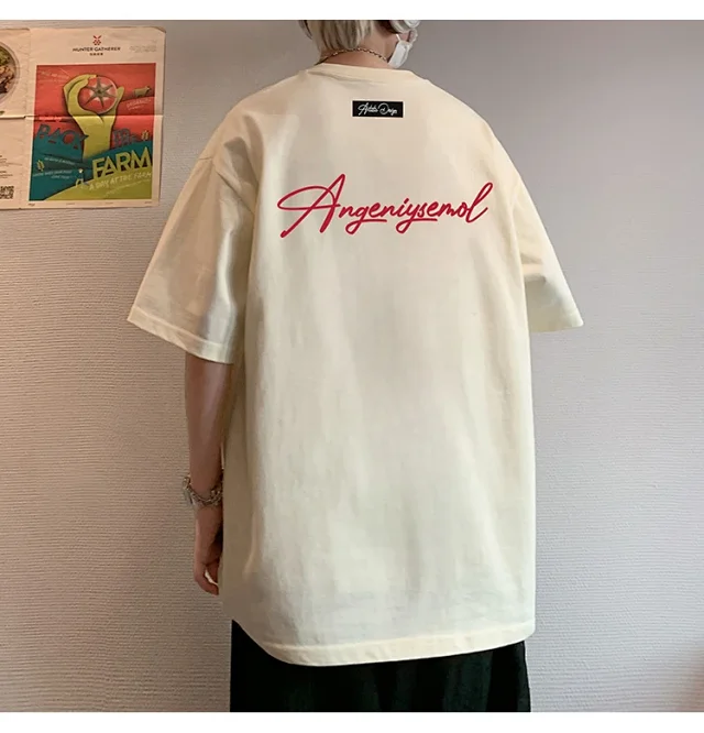 Men's Heavyweight Cotton Foam Print Tee Detail