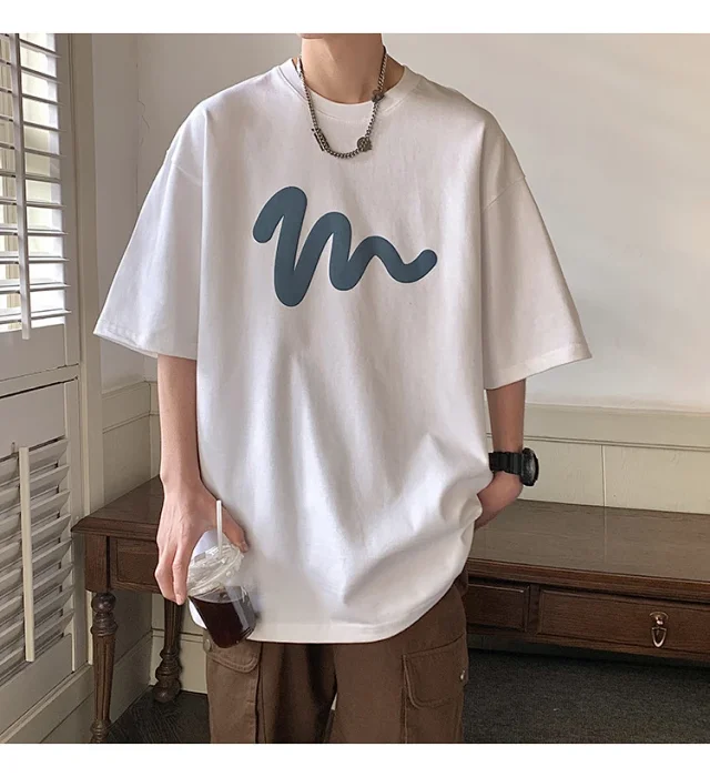 Oversized Men's Graphic Cotton Tee 2025 Detail