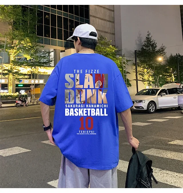Slam Dunk Men's Cotton T-Shirt Detail
