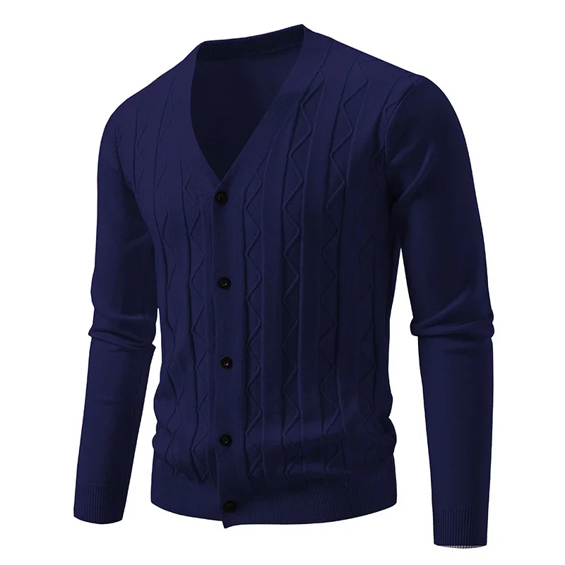 Men's Autumn Winter Knit Cardigan Korean Trendy