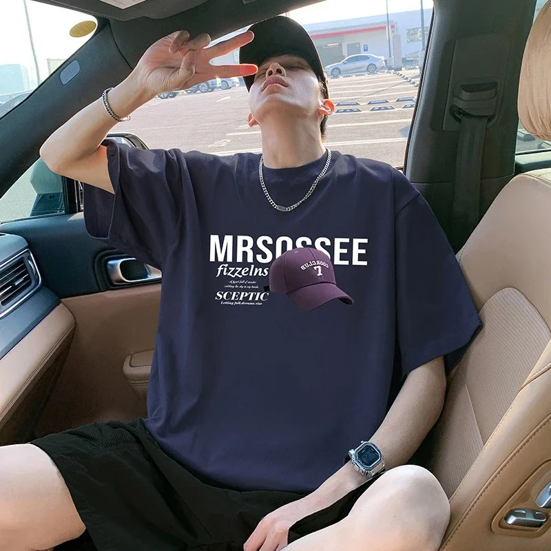 Men's Heavyweight Cotton Summer Tee Loose