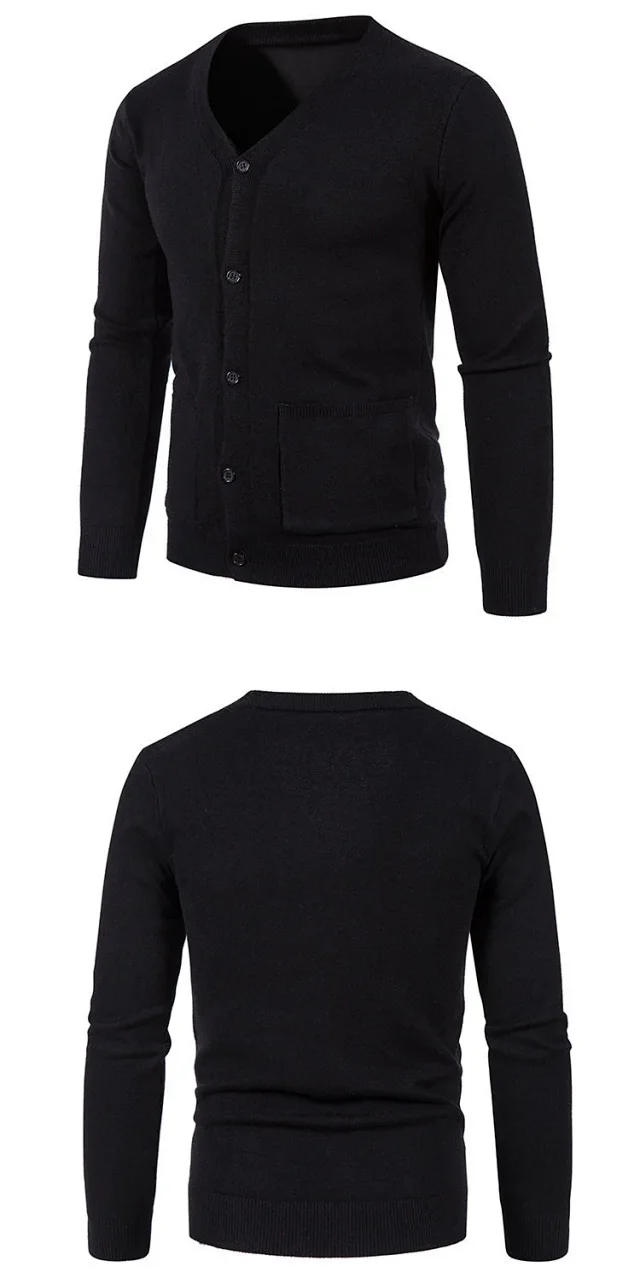 Men's Korean Style Knit Cardigan Autumn New Detail