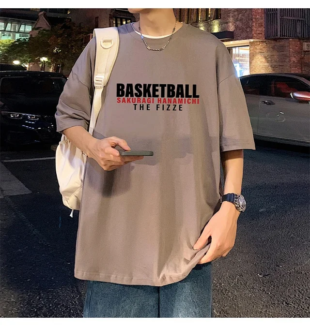 Slam Dunk Men's Cotton T-Shirt Detail