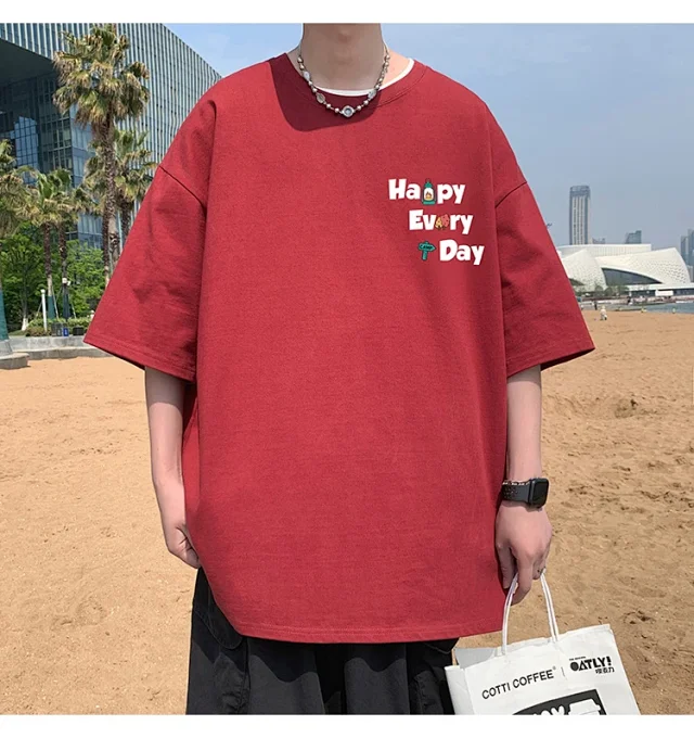 Unisex Heavyweight Cotton Streetwear T-Shirt 2025 Detail