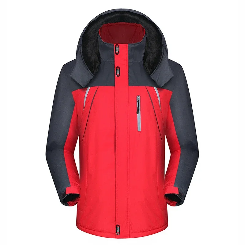 Unisex Winter Windproof Insulated Hooded Coat