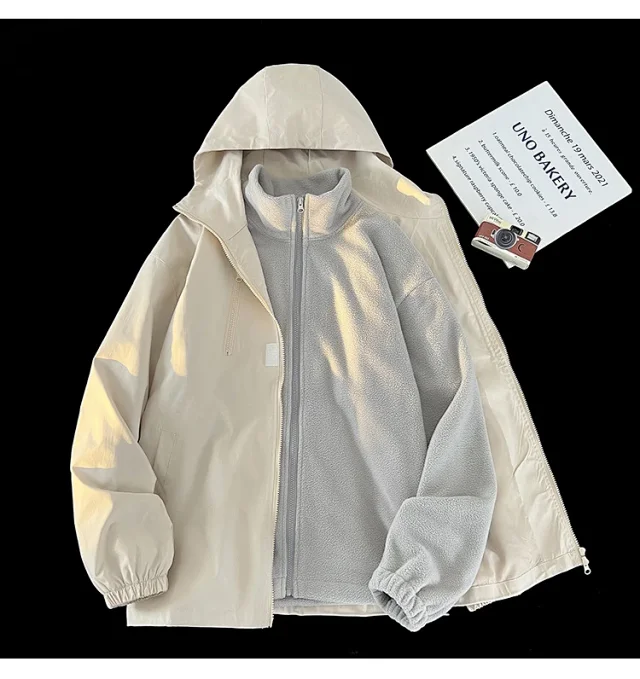 Men's Premium 3-in-1 Waterproof Windproof Jacket Detail